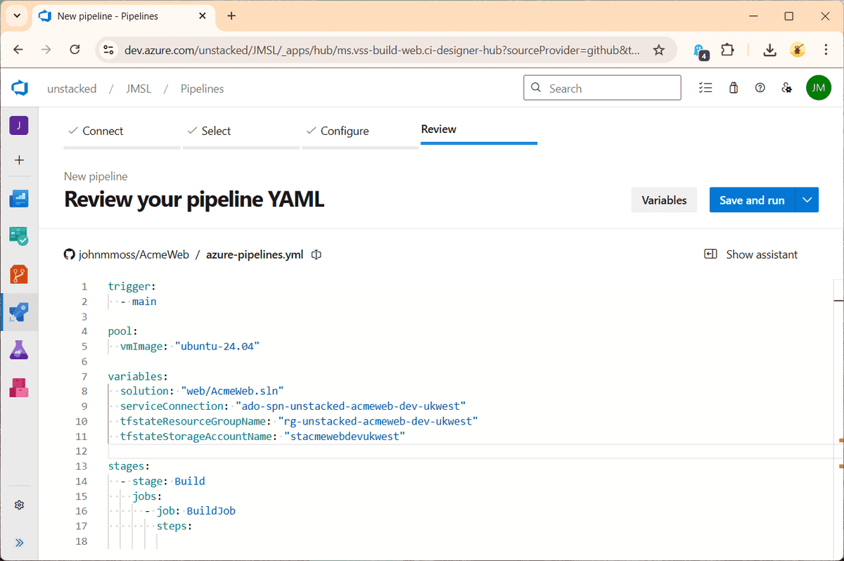 azure devops review pipeline