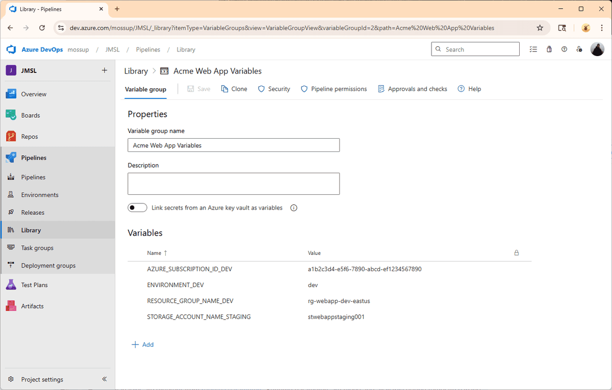 migrate azure devops pipeline variables using azure cli and powershell image 02